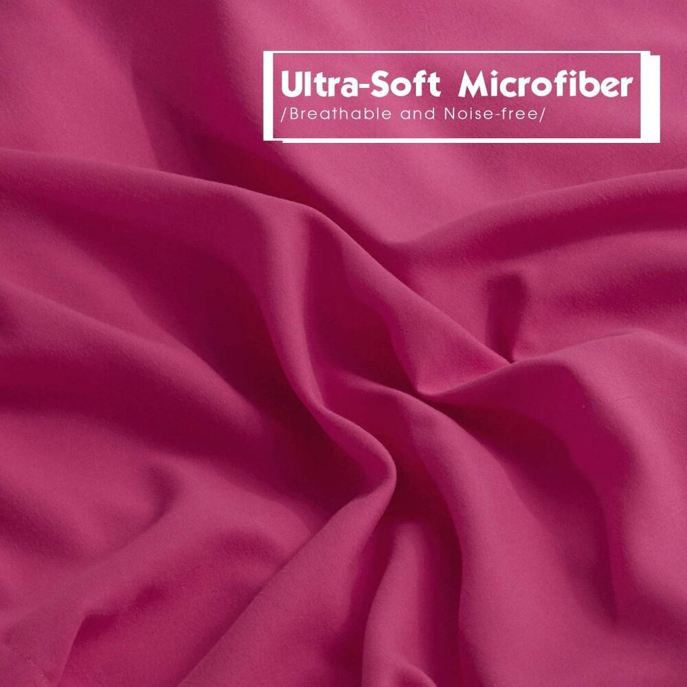 3pc Pink Queen Size Comforter Set - All Season Reversible Down Alternative Comfo - Picture 4 of 7